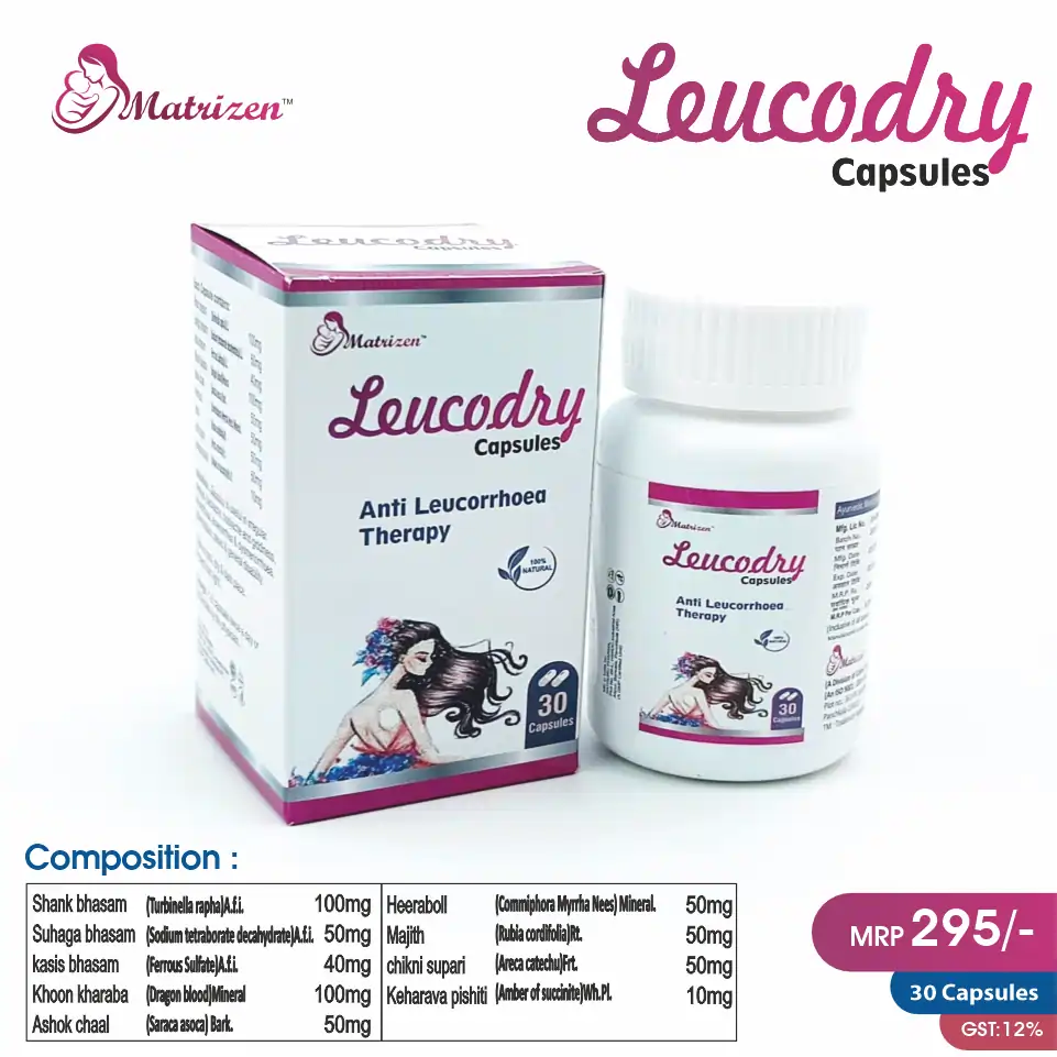 Leucodry Capsules | Best price for PCD Pharma Franchise | Ayurvedic care for leucorrhea & vaginal discharge