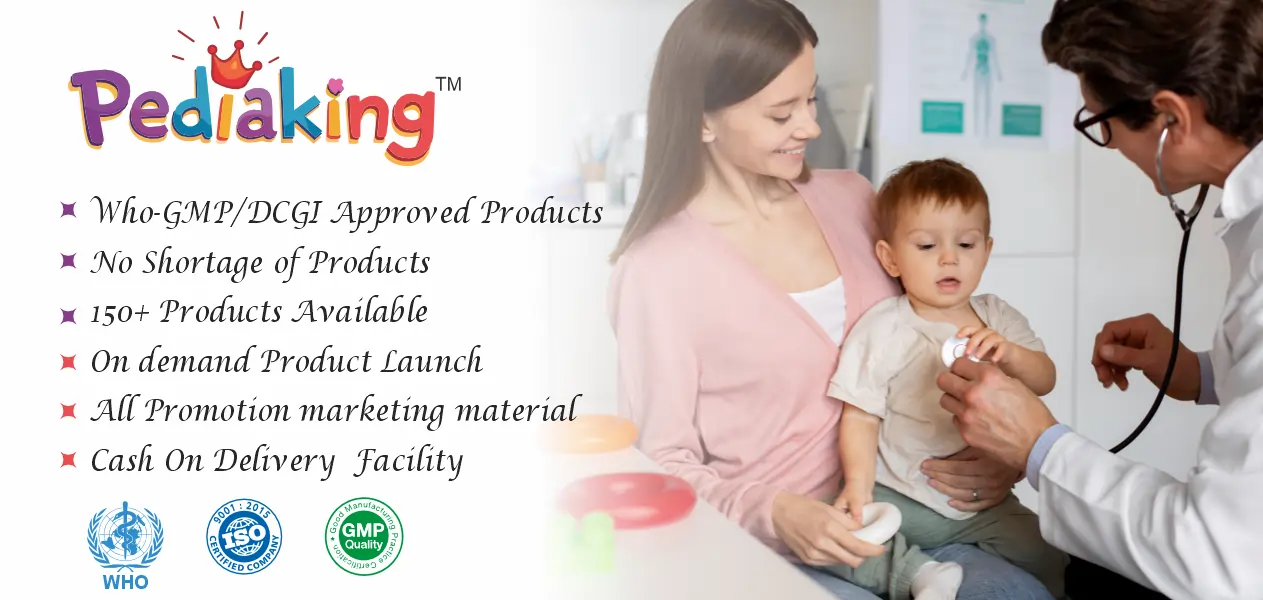 Pediaking by Cafoli offering high-quality pediatric medicines for successful PCD Pharma Franchise business growth.